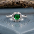 Verdant Royale Halo Ring
