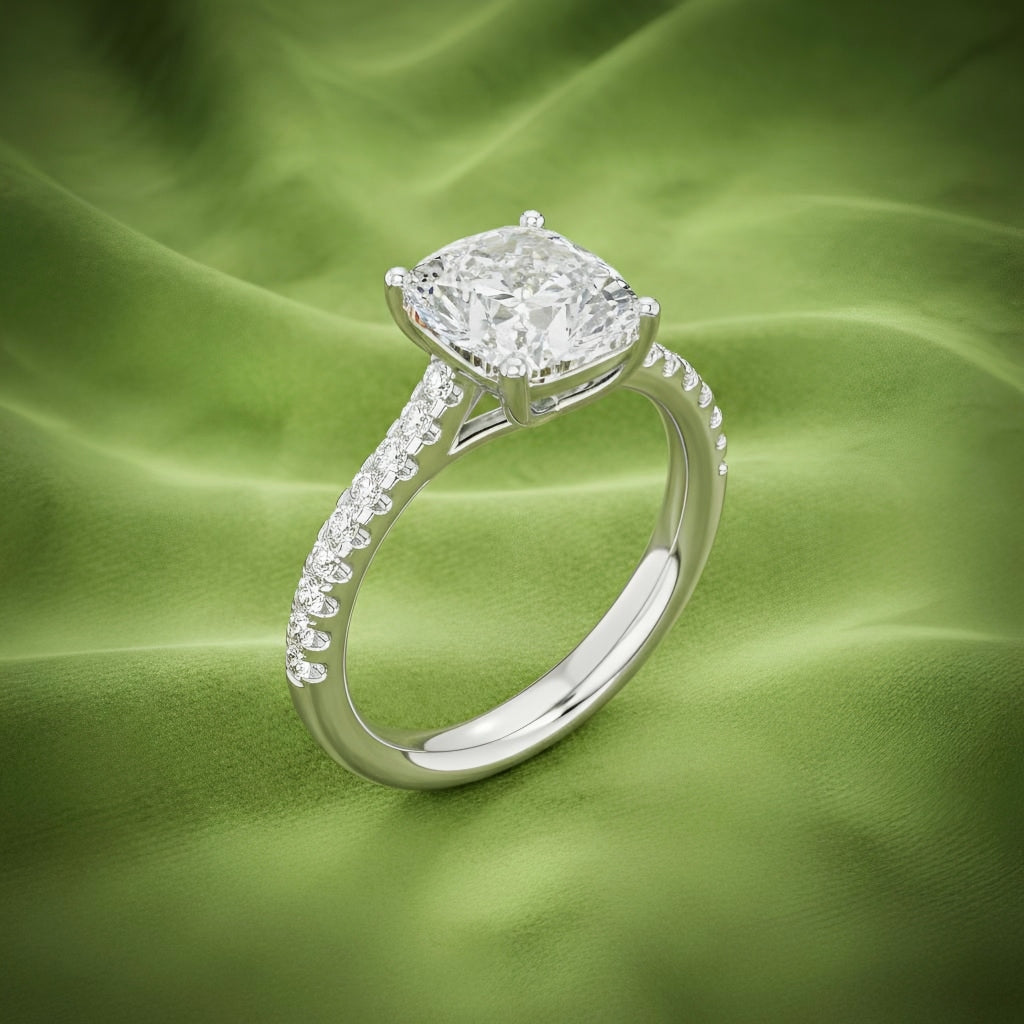 Crown Radiance Cushion Ring Main image