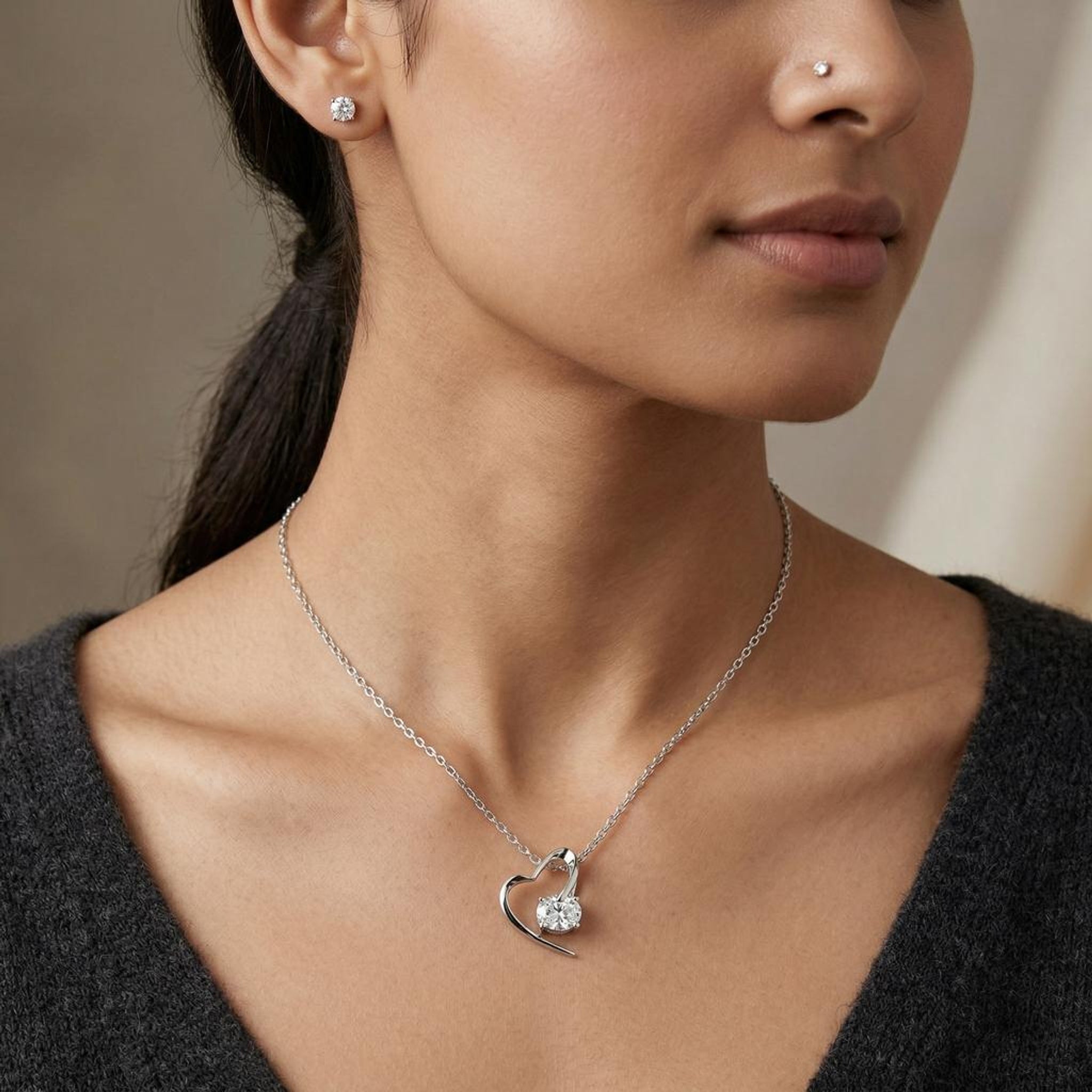 Aria Open-Heart Pendant Secondary image