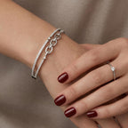 Dual Chain Diamond Bracelet