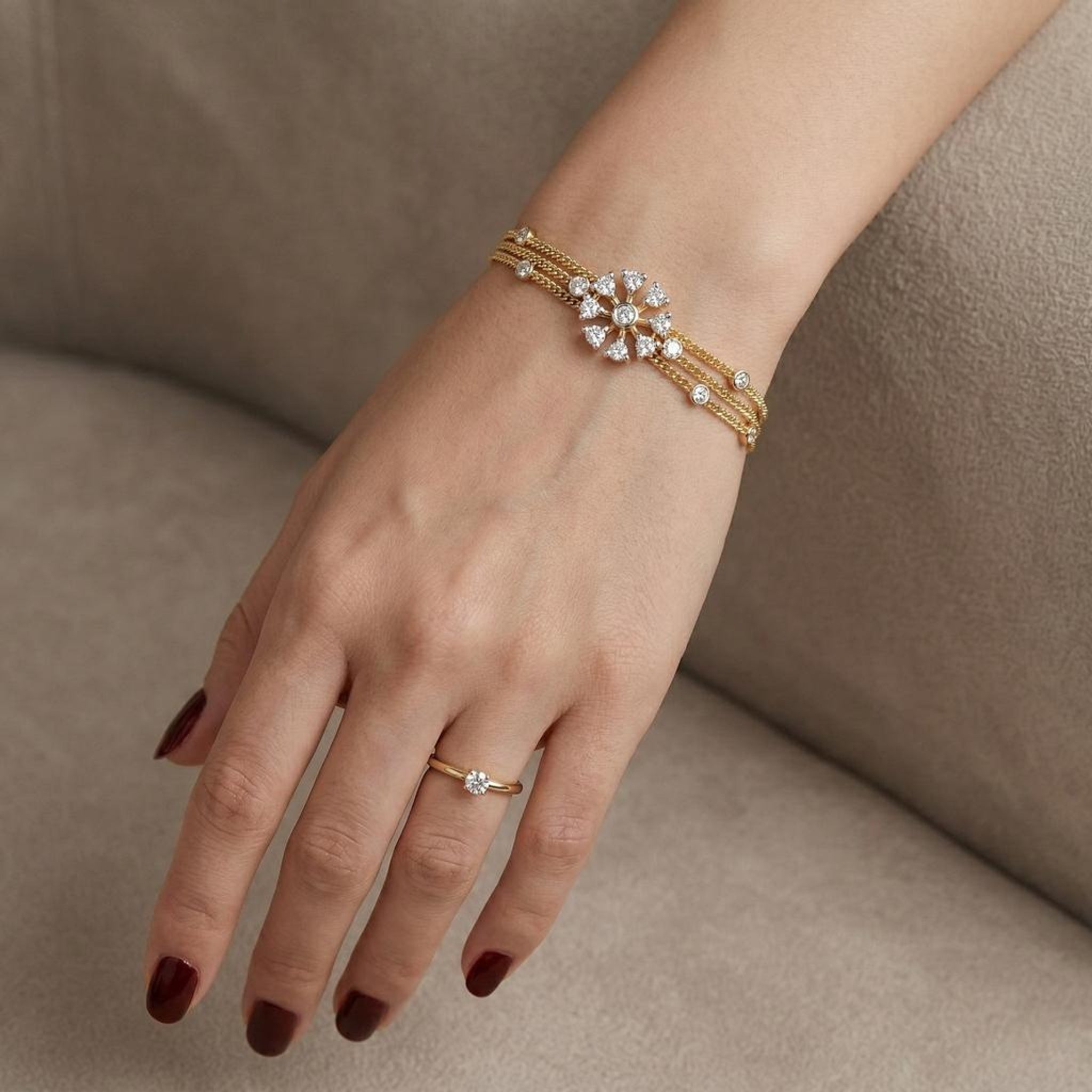 Tiara Bloom Diamond Bracelet