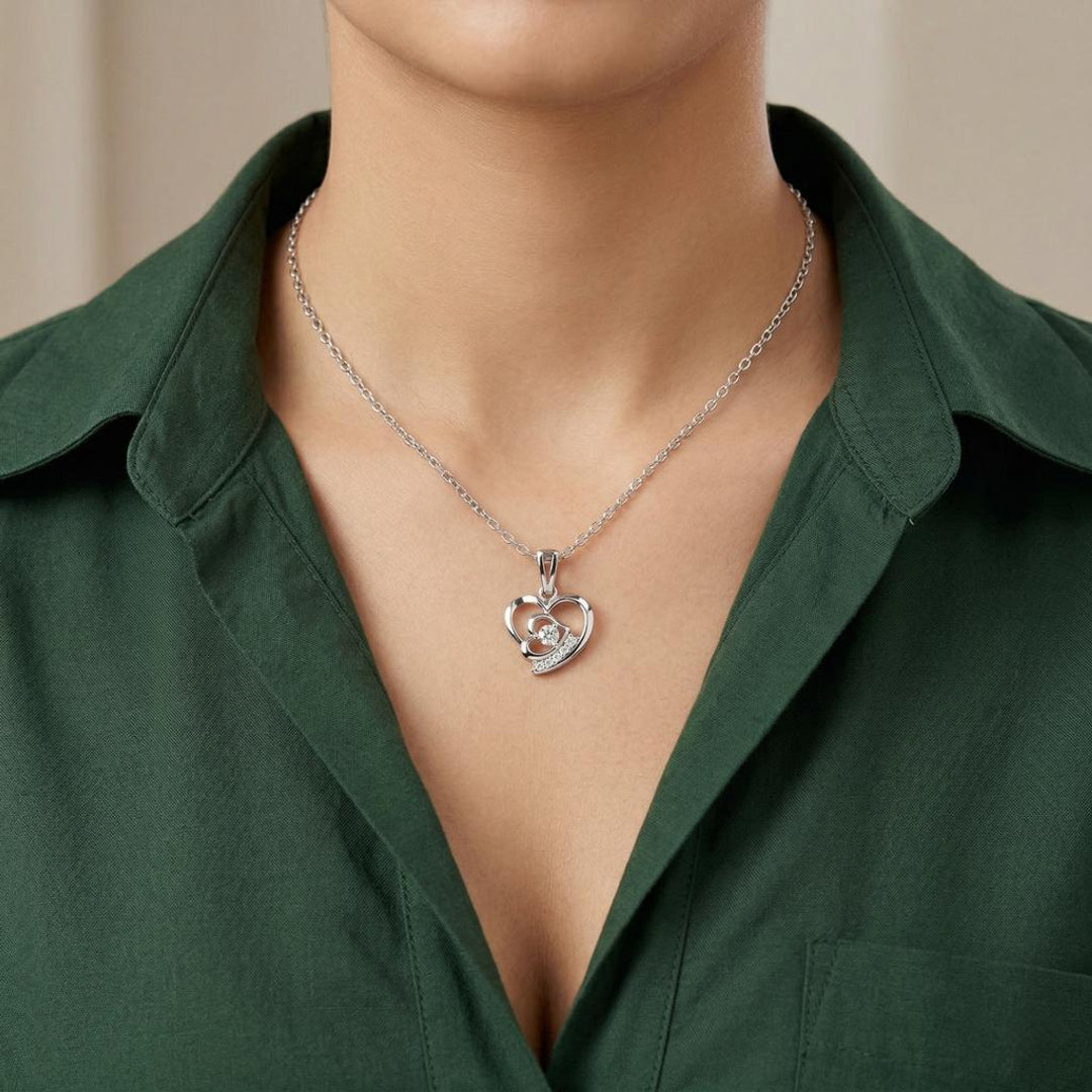 Jiya Heart Sparkle Pendant