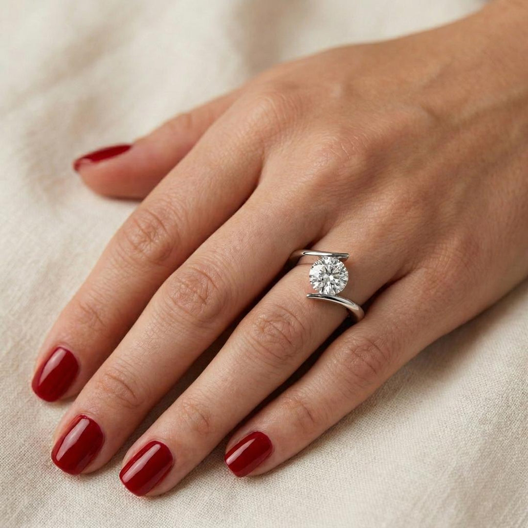 Flora Twist Diamond Ring