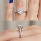 Vintage Crown Moissanite Ring