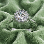 The Sapphire Halo Ring