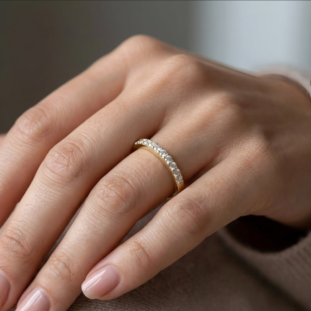 Classic Diamond Line Ring