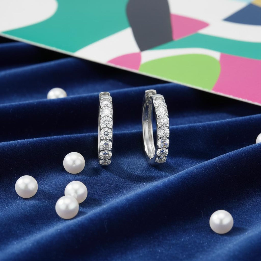 Pure Diamond Spark Hoops