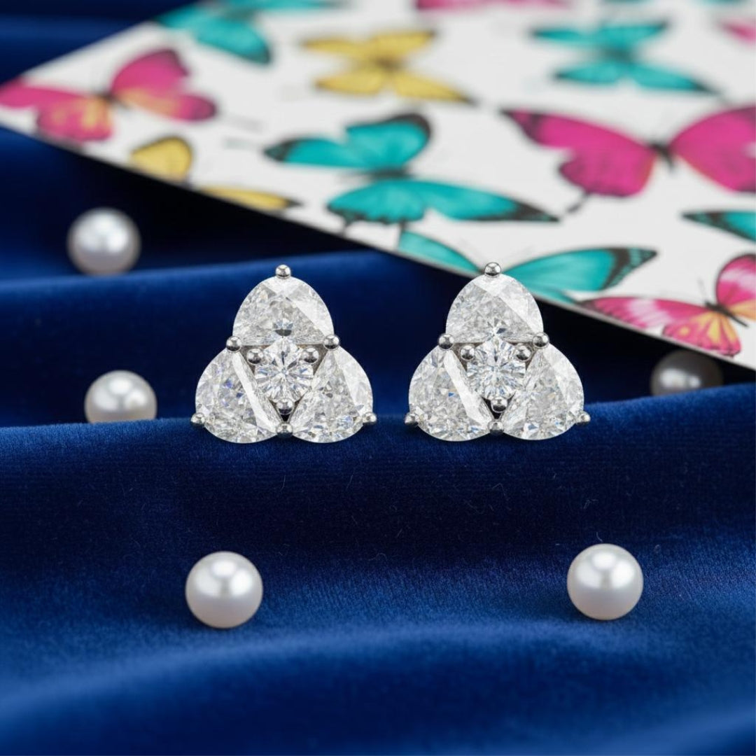 Moonlight Trinity Earrings studs Secondary image