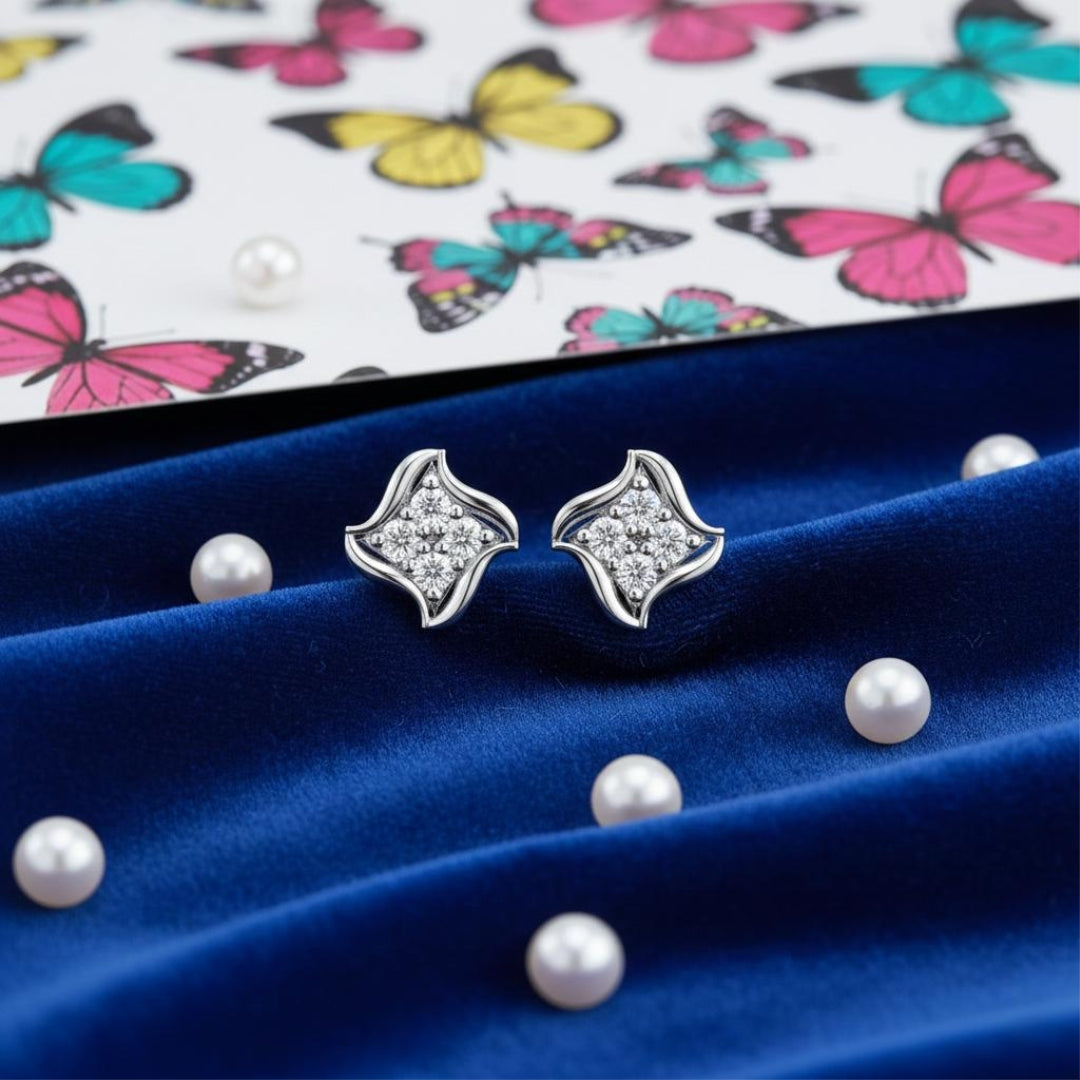 Serene Glow Square Studs
