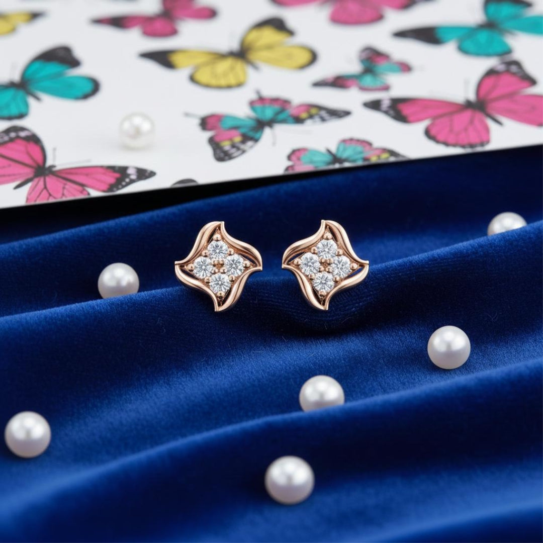 Serene Glow Square Studs Secondary image