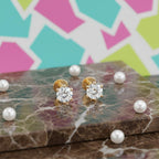 Solitaire Round Star Stud