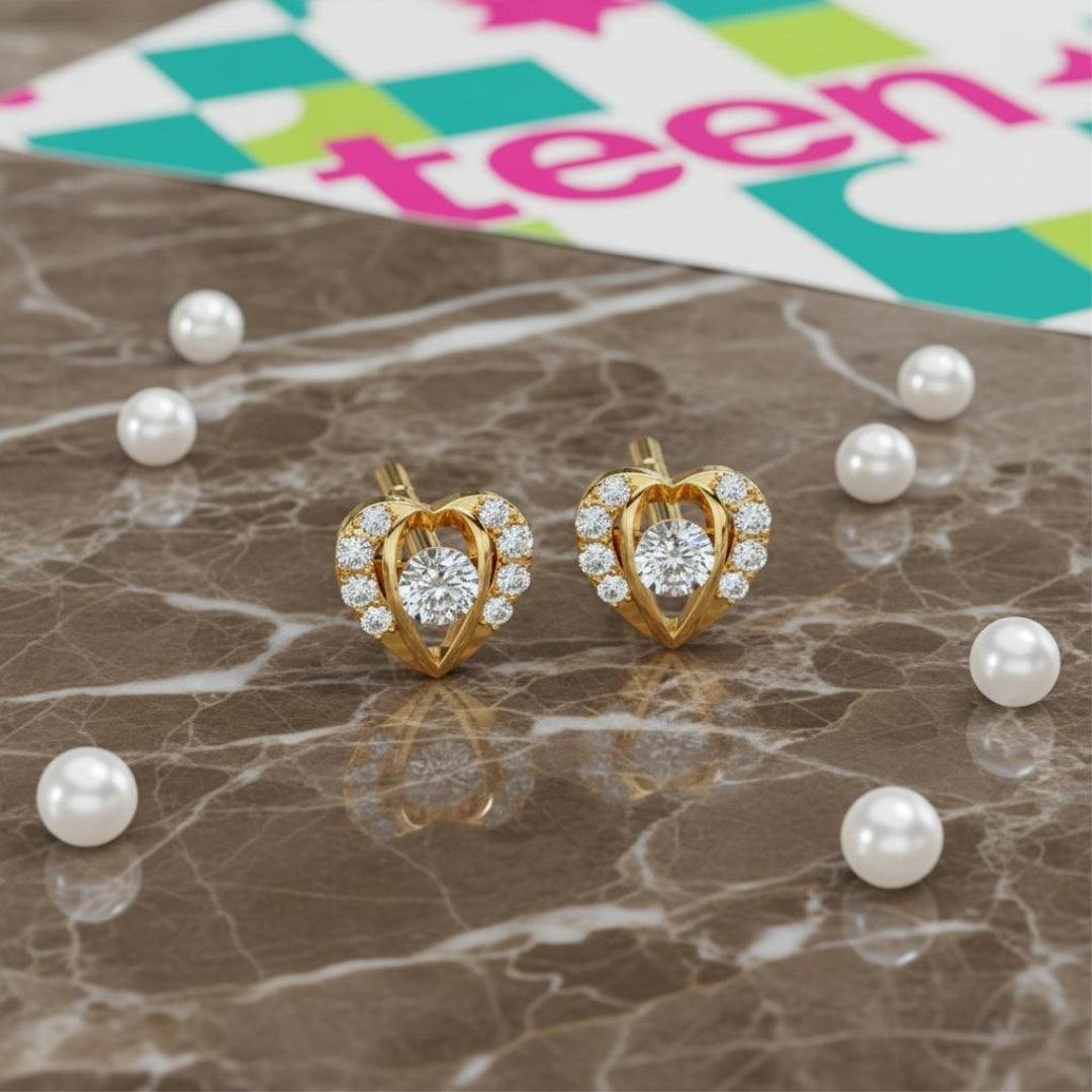 "Eternal Pulse" Heart Studs Main image