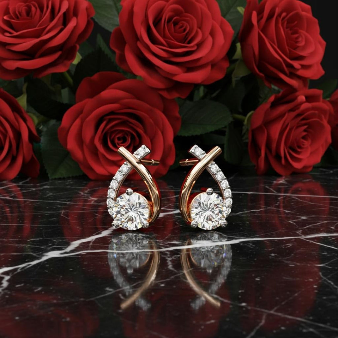 Seraphina Twist Diamond Studs
