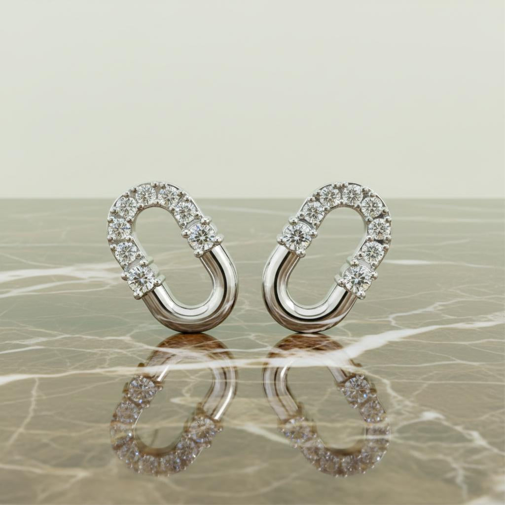 Eera Diamond Huggie Earrings