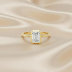 Royal Horizon Diamond Bezel Ring