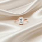 Royal Horizon Diamond Bezel Ring