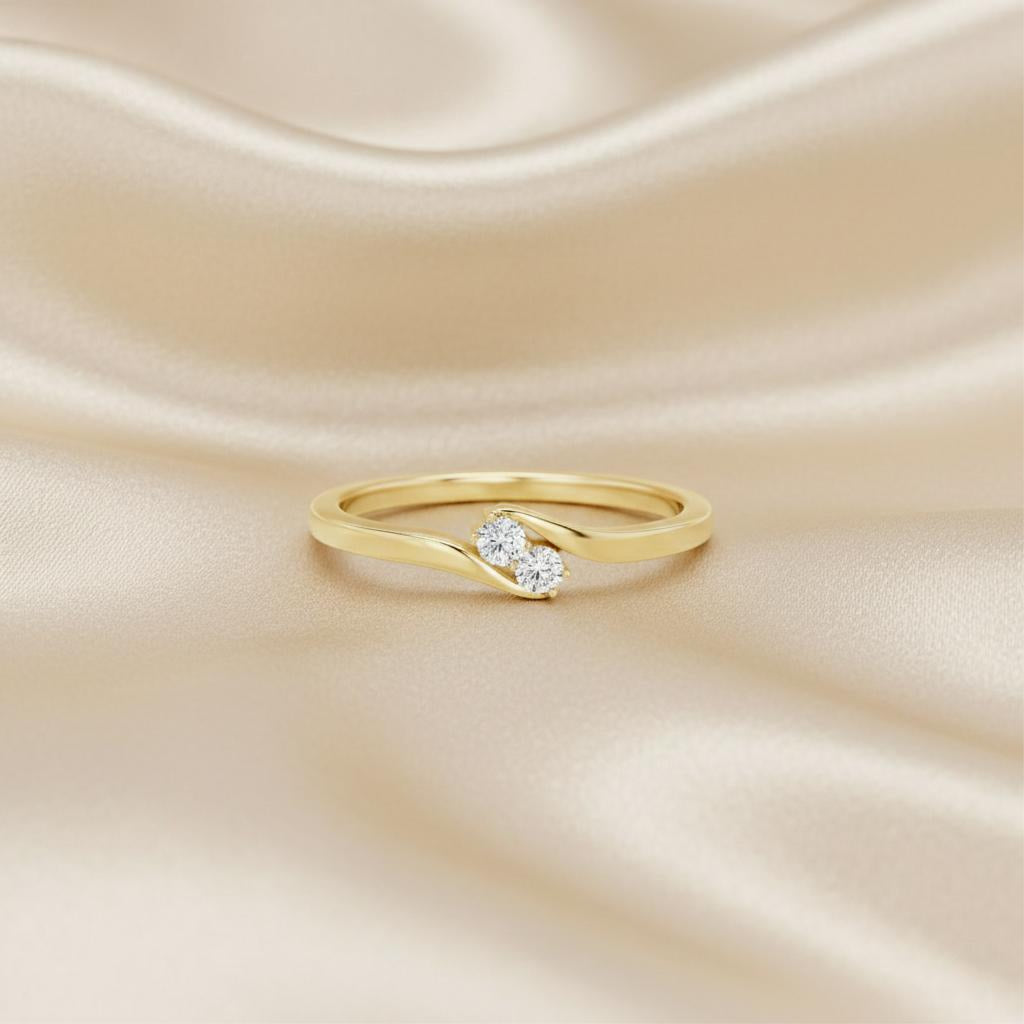 Twin Flame Diamond Ring Main image