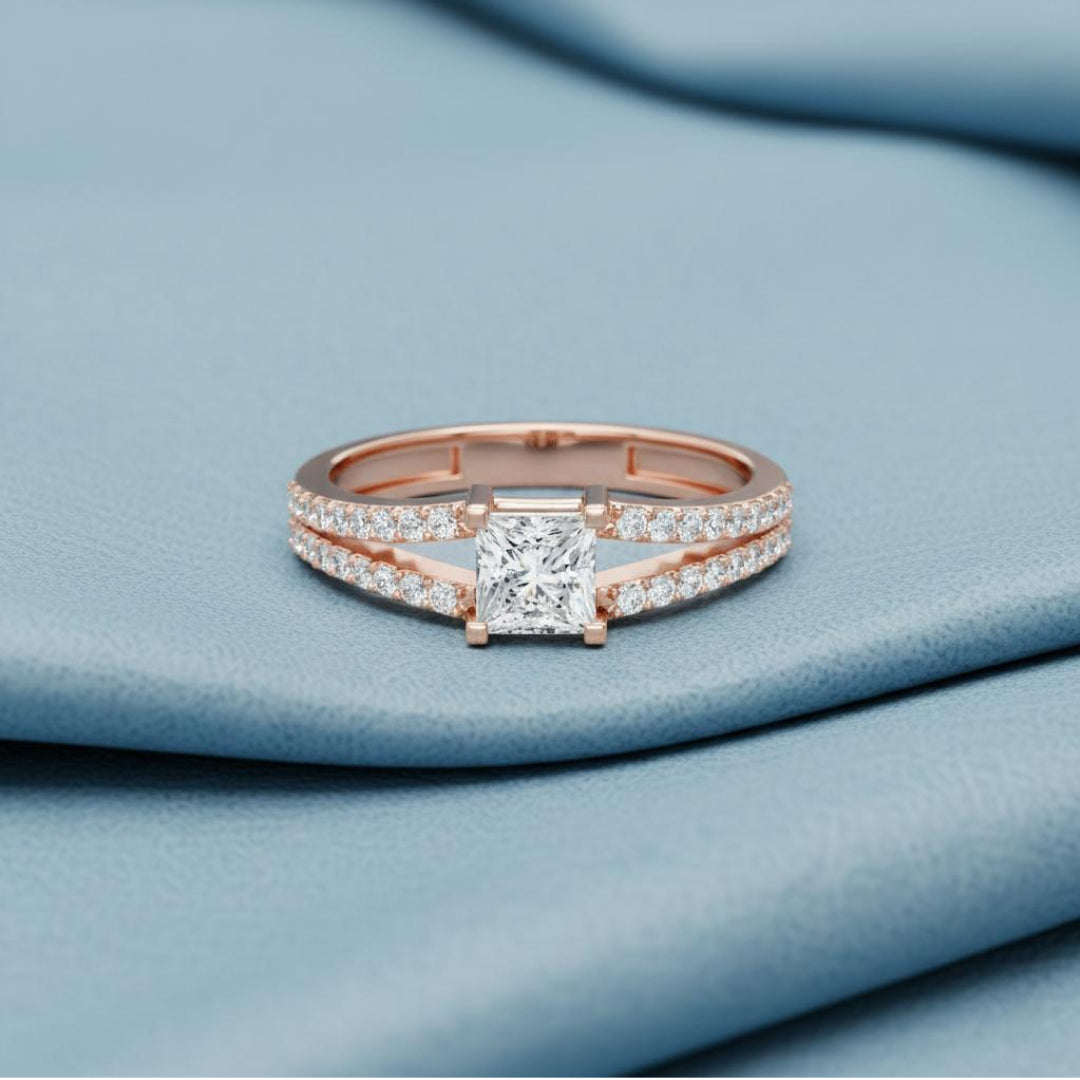 Princess Dobbel Band Spark Ring Main image