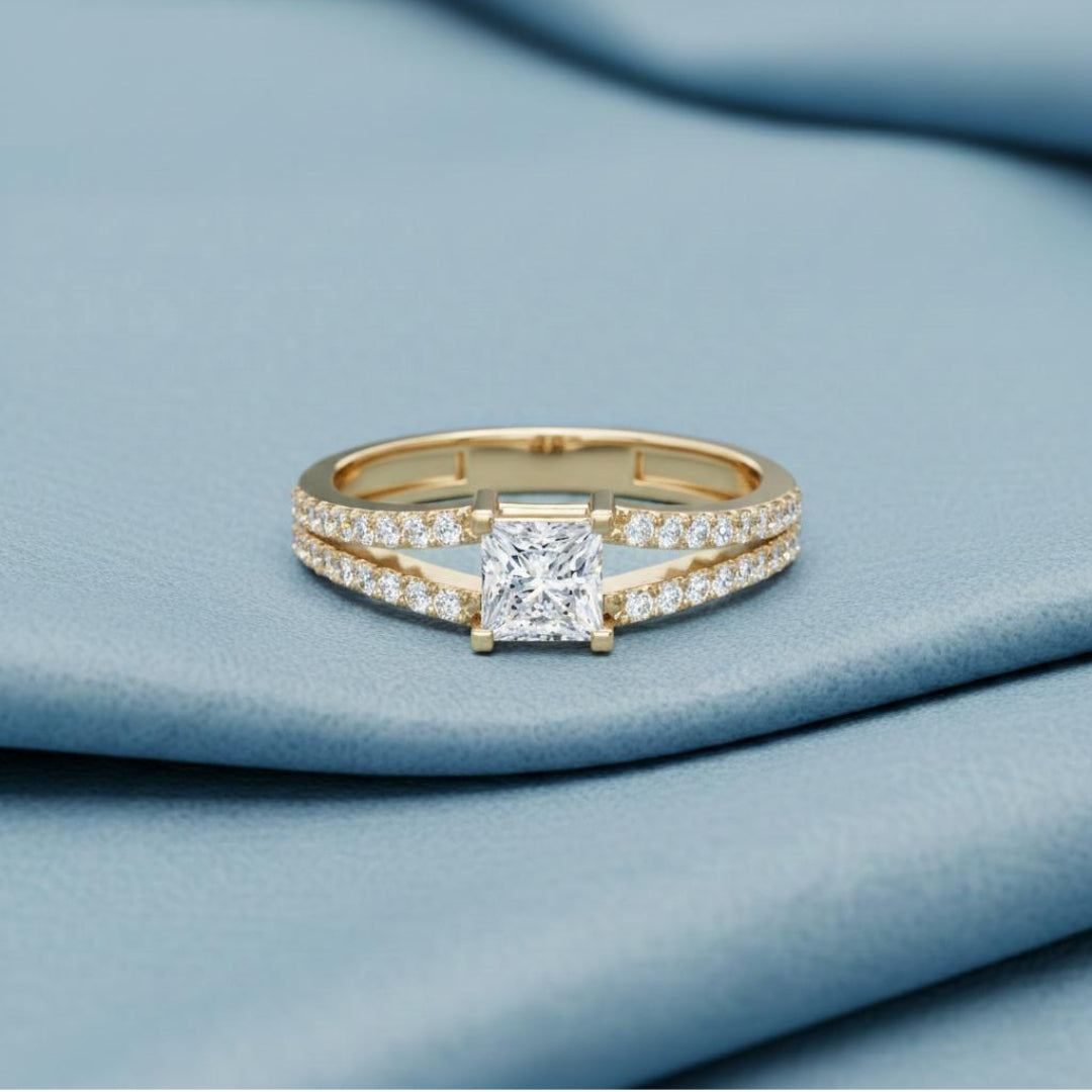 Princess Dobbel Band Spark Ring Secondary image