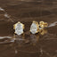 Pear Solitaire Stud Earrings