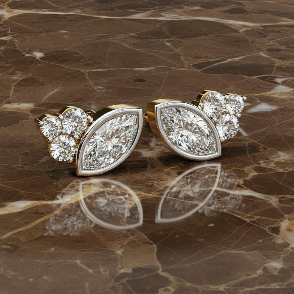 Marquise Royale Diamond Studs Main image