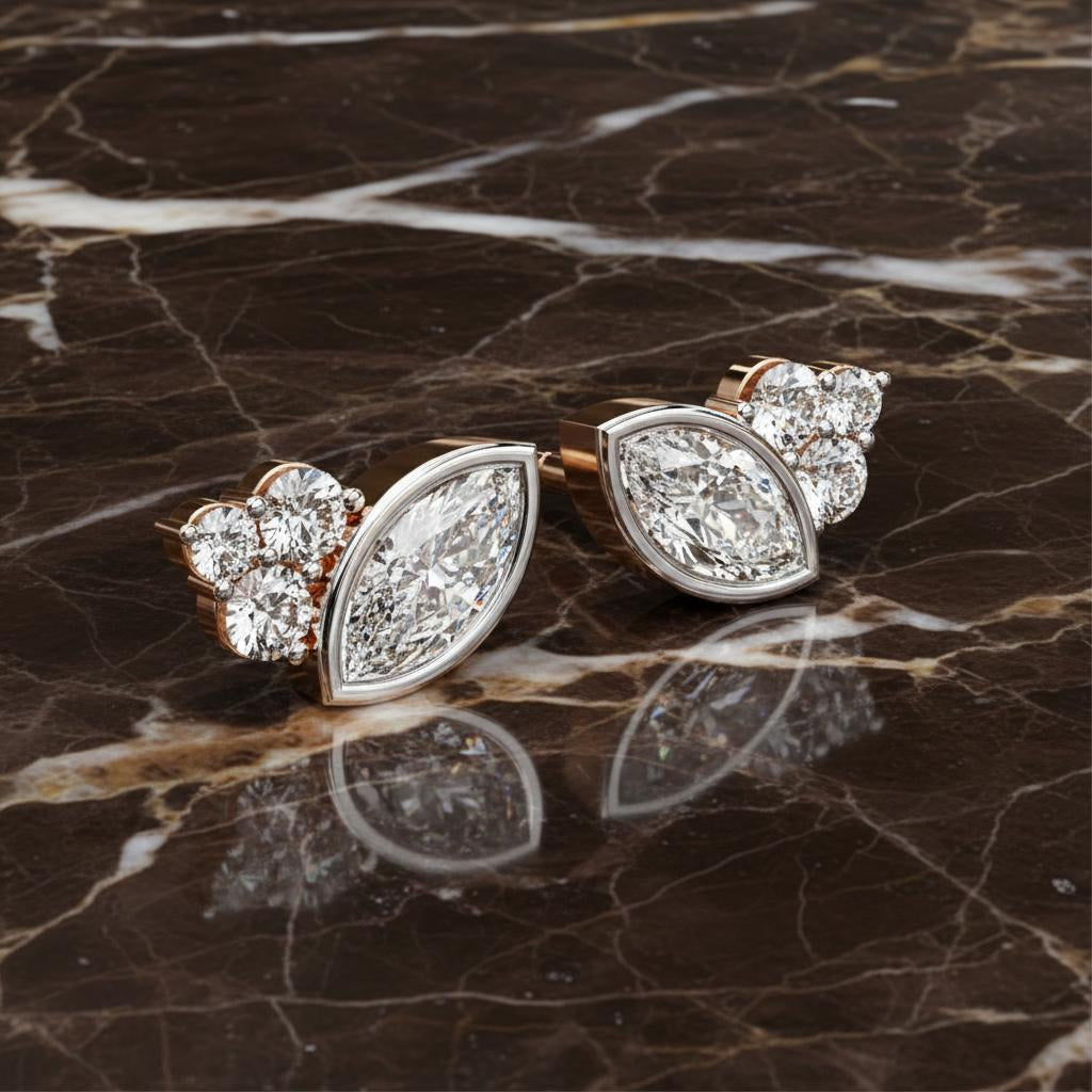 Marquise Royale Diamond Studs