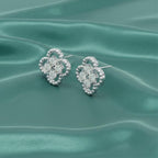 Clover Diamond Stud Earrings