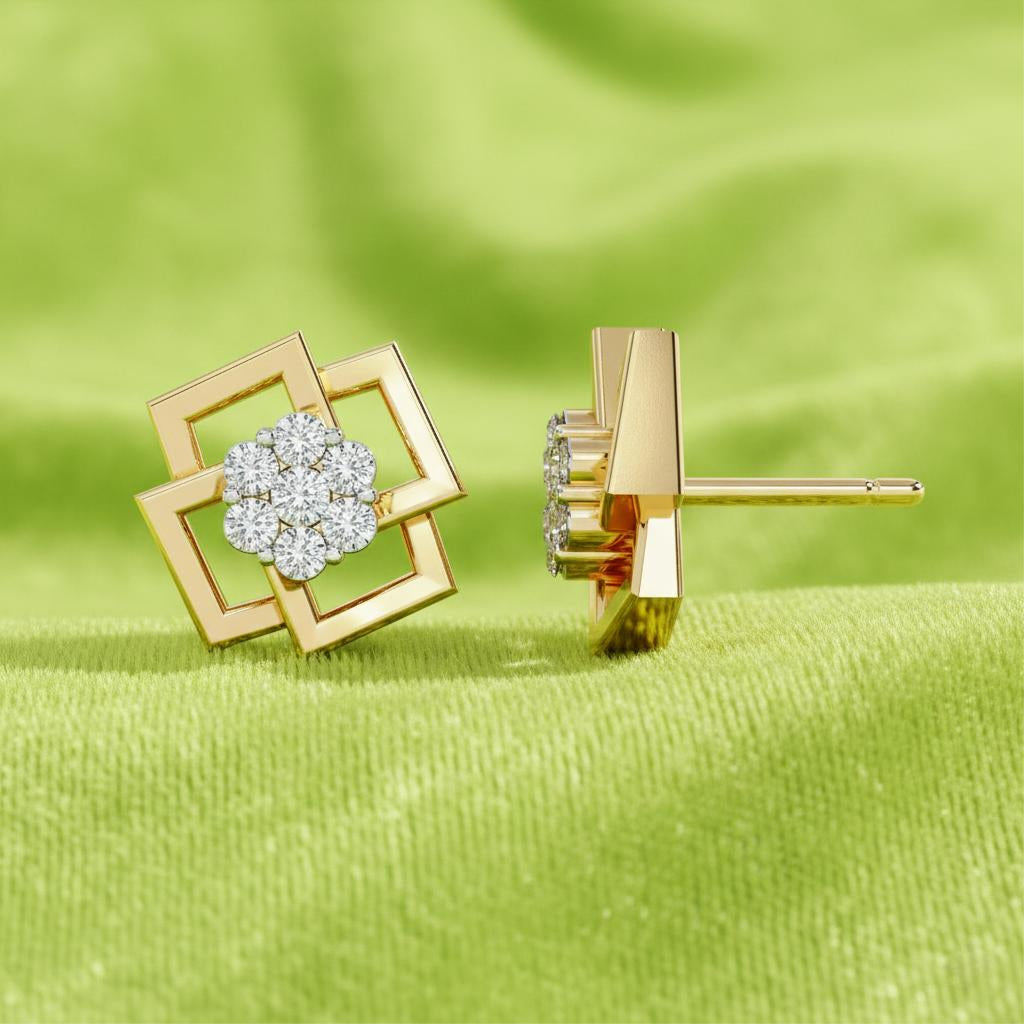 Prism Diamond Stud Earrings Main image