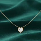 Solitaire Bezel Heart Diamond Pendant