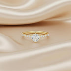 Golden Radiance Engagement Ring