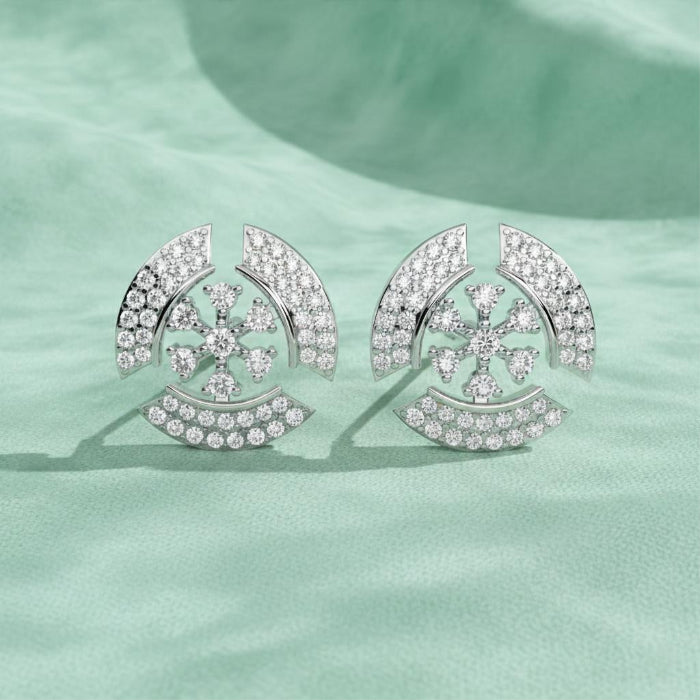 Starlisse Floral Diamond Studs Main image