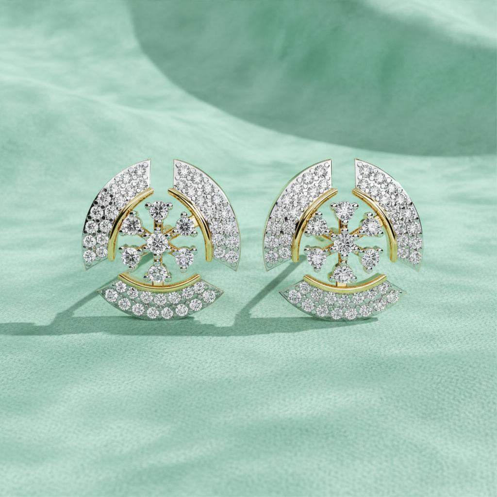 Starlisse Floral Diamond Studs