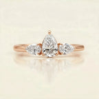 Pear Majesty Engagement Ring