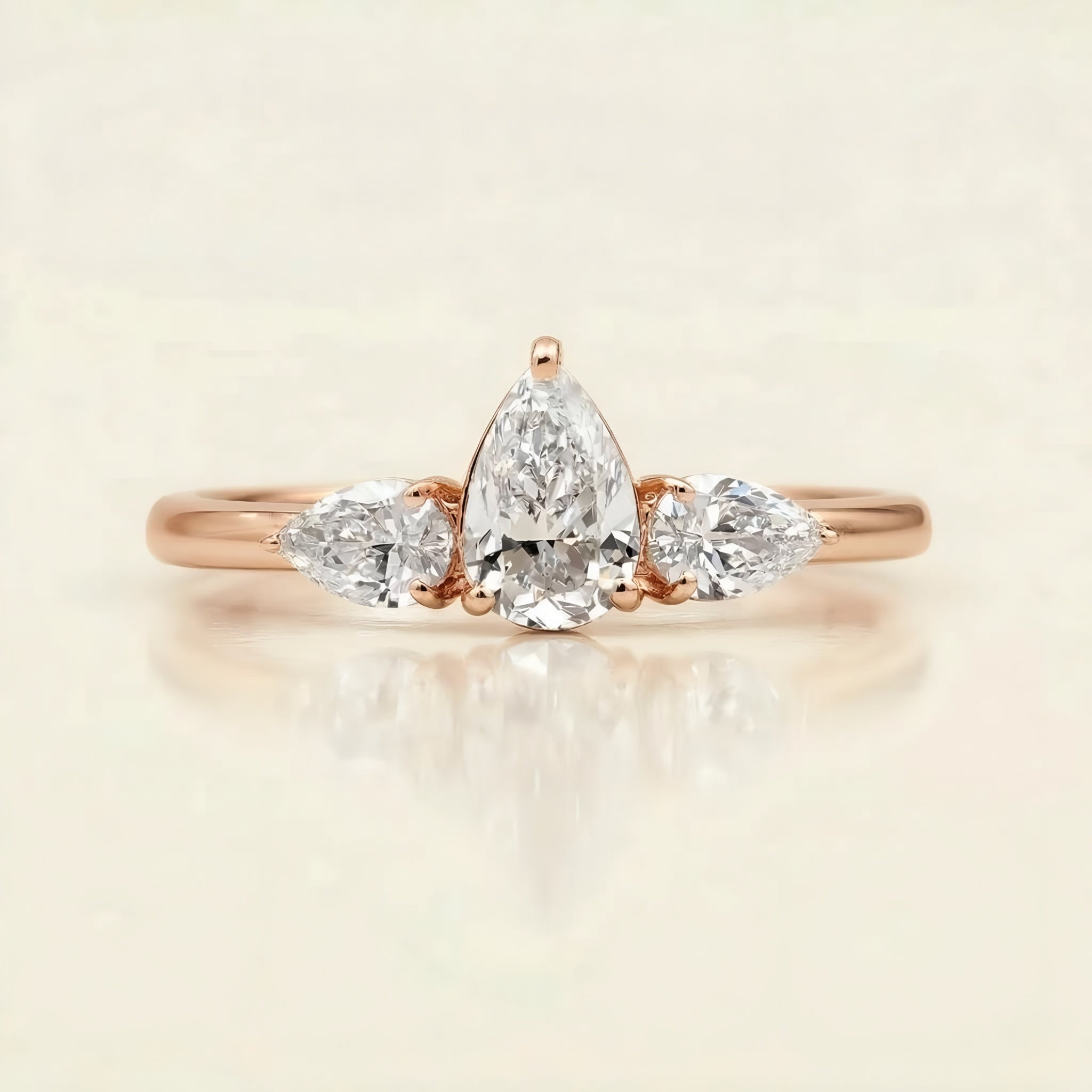 Pear Majesty Engagement Ring