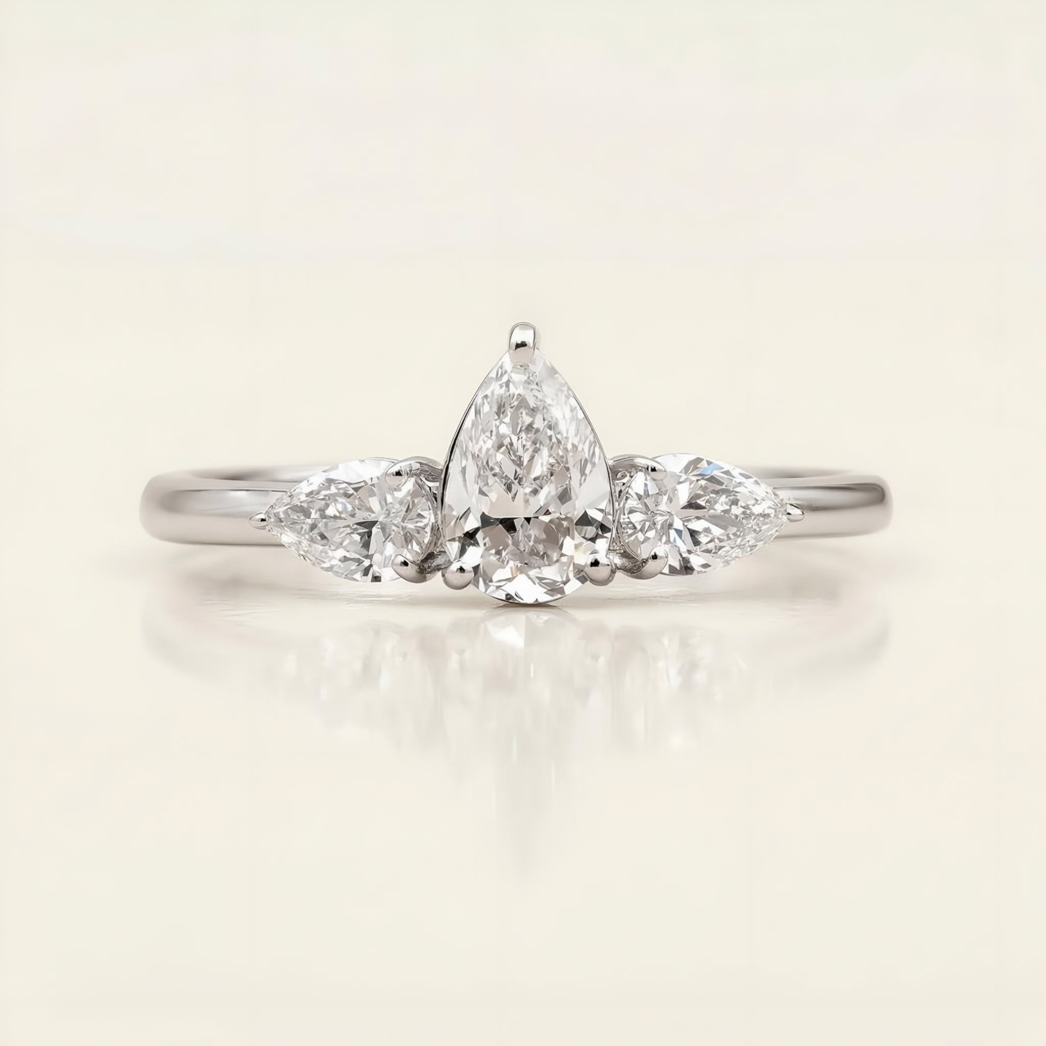 Pear Majesty Engagement Ring