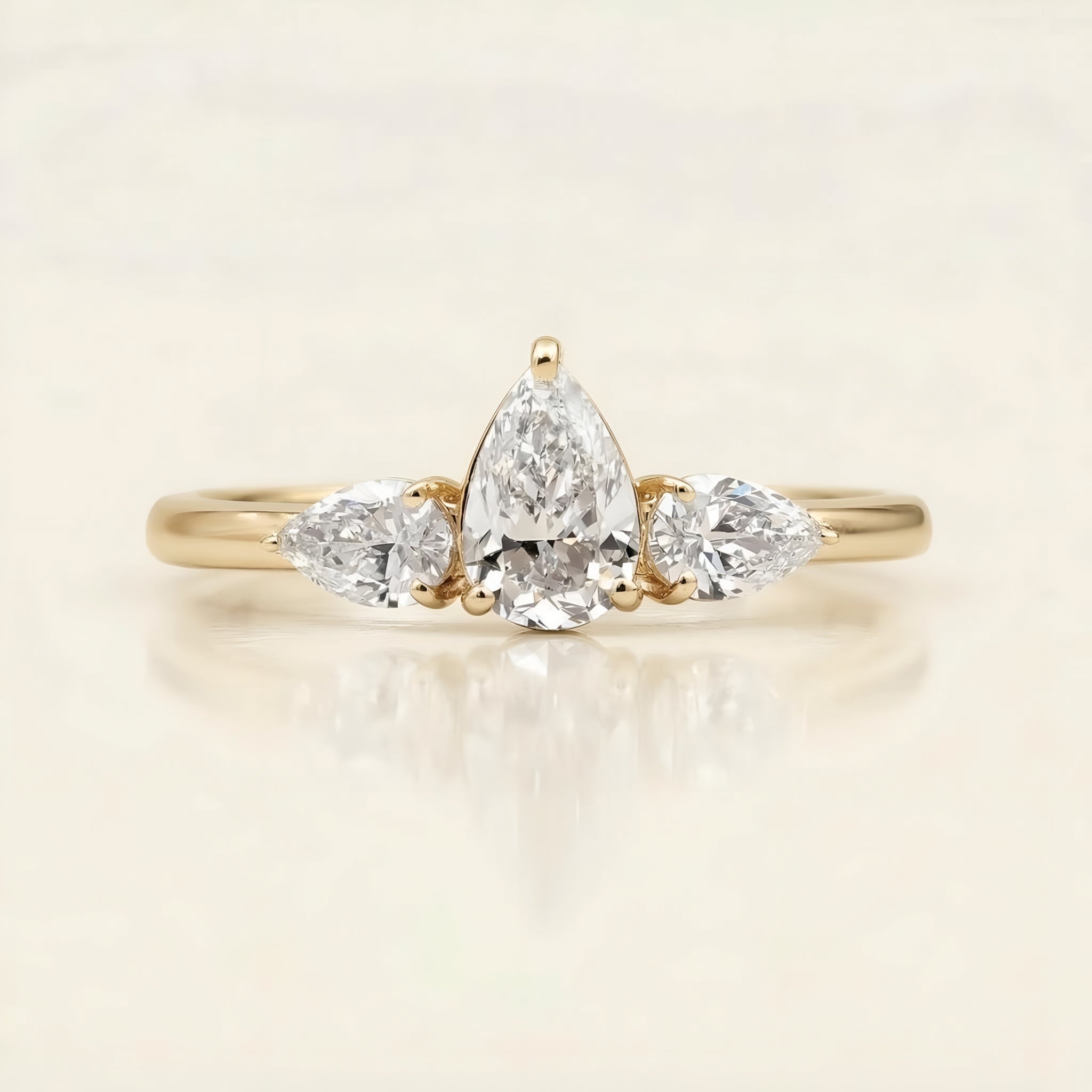 Pear Majesty Engagement Ring