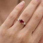 Velvet Ruby Heart Ring