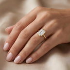 Royal Horizon Diamond Bezel Ring