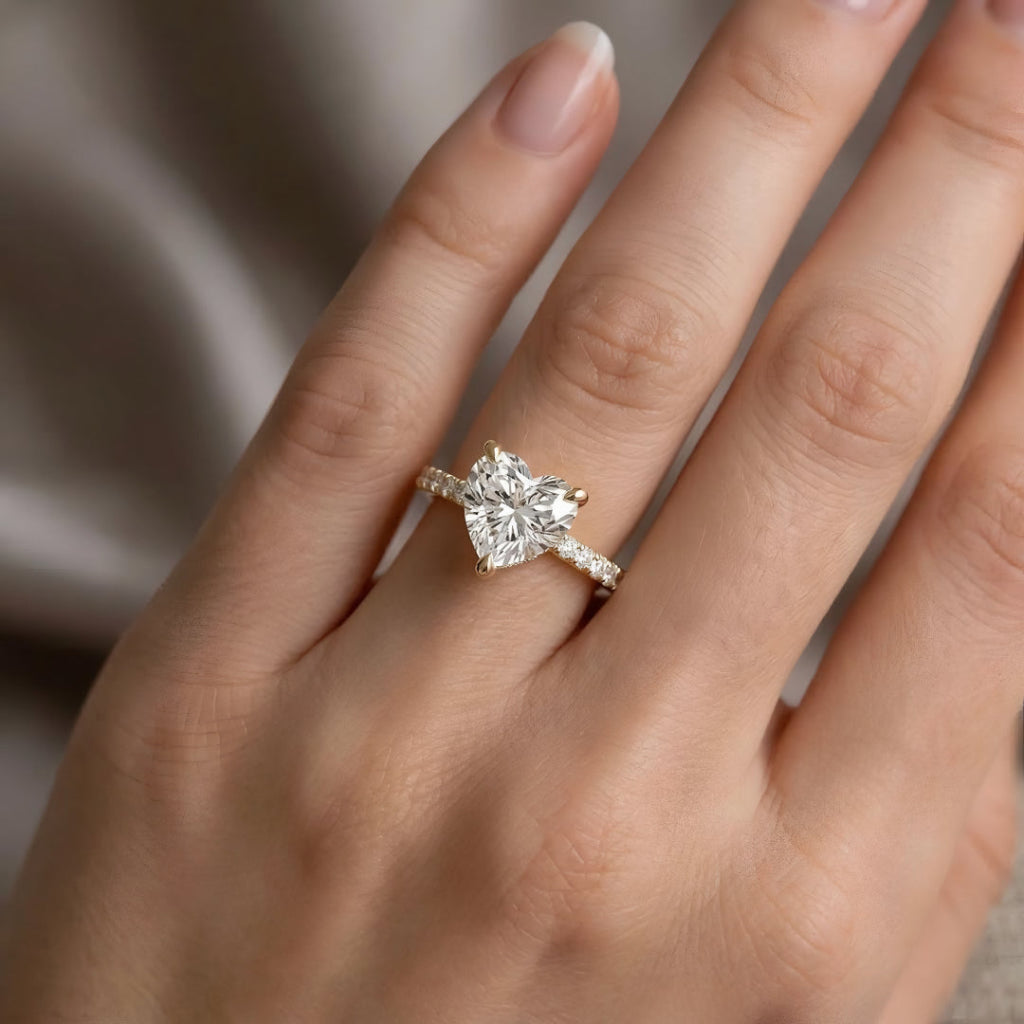 True Love Heart Solitaire Ring