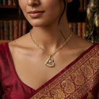 Luxes Double Heart Diamond Pendant