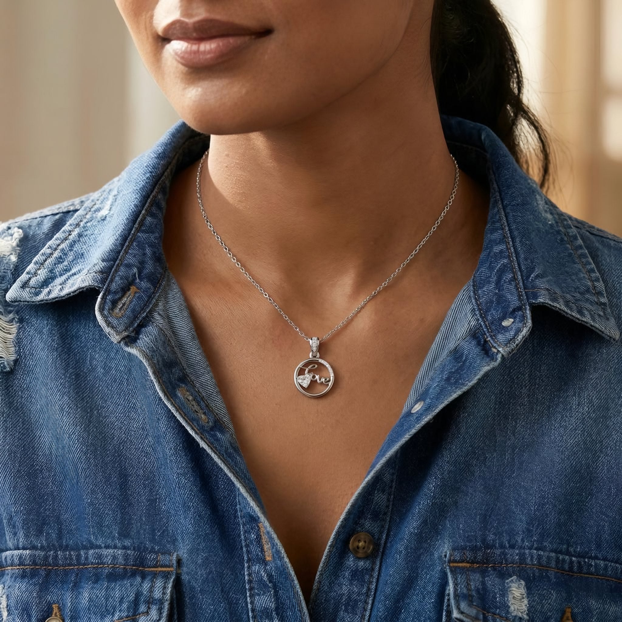 Serenity Love Diamond Pendant