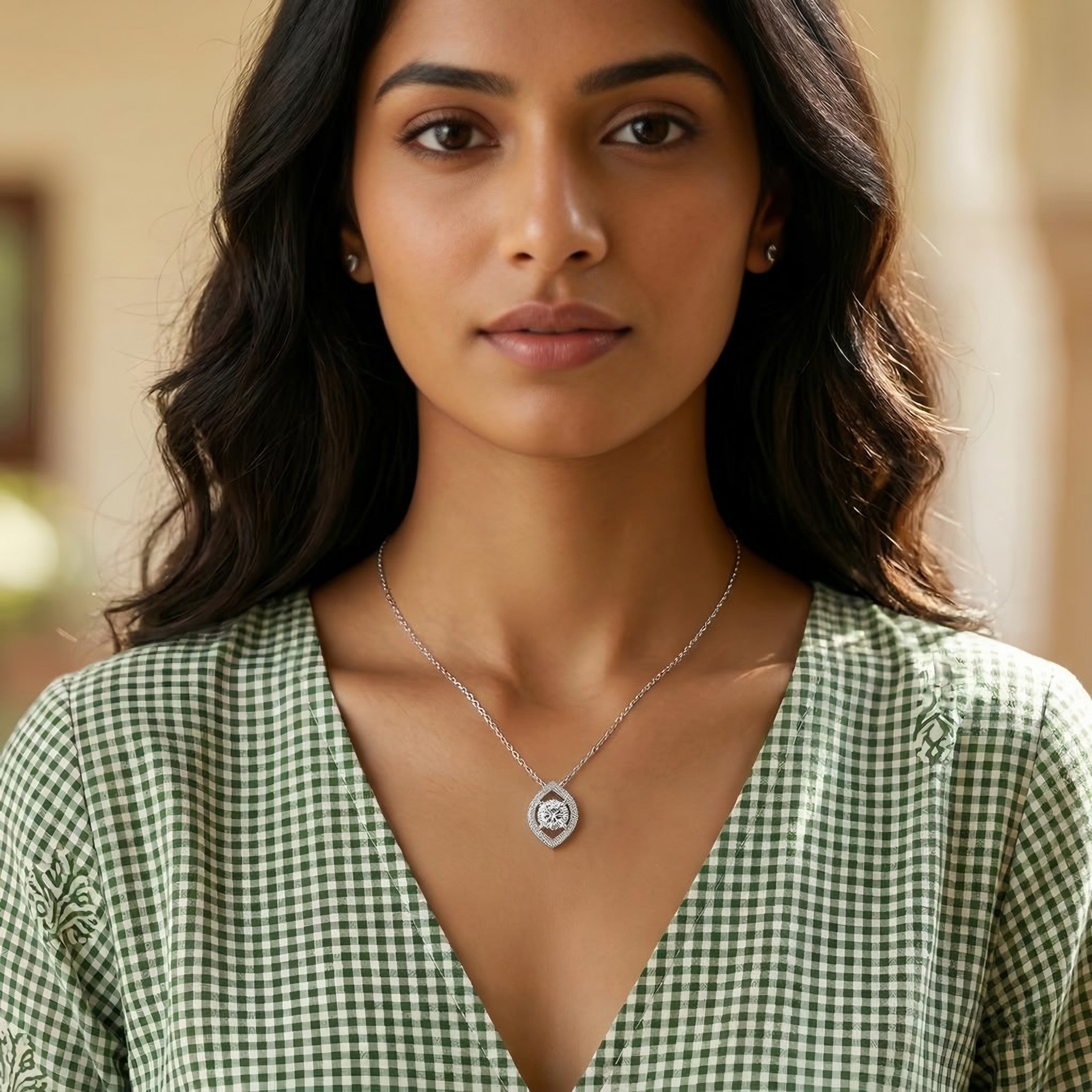 Solitaire Loving glance Diamond Pedant Secondary image