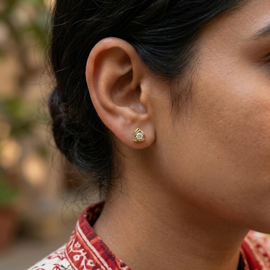 Trinity Aura Diamond Studs