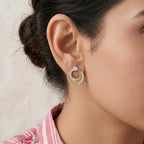 Circle Chain Diamond Studs
