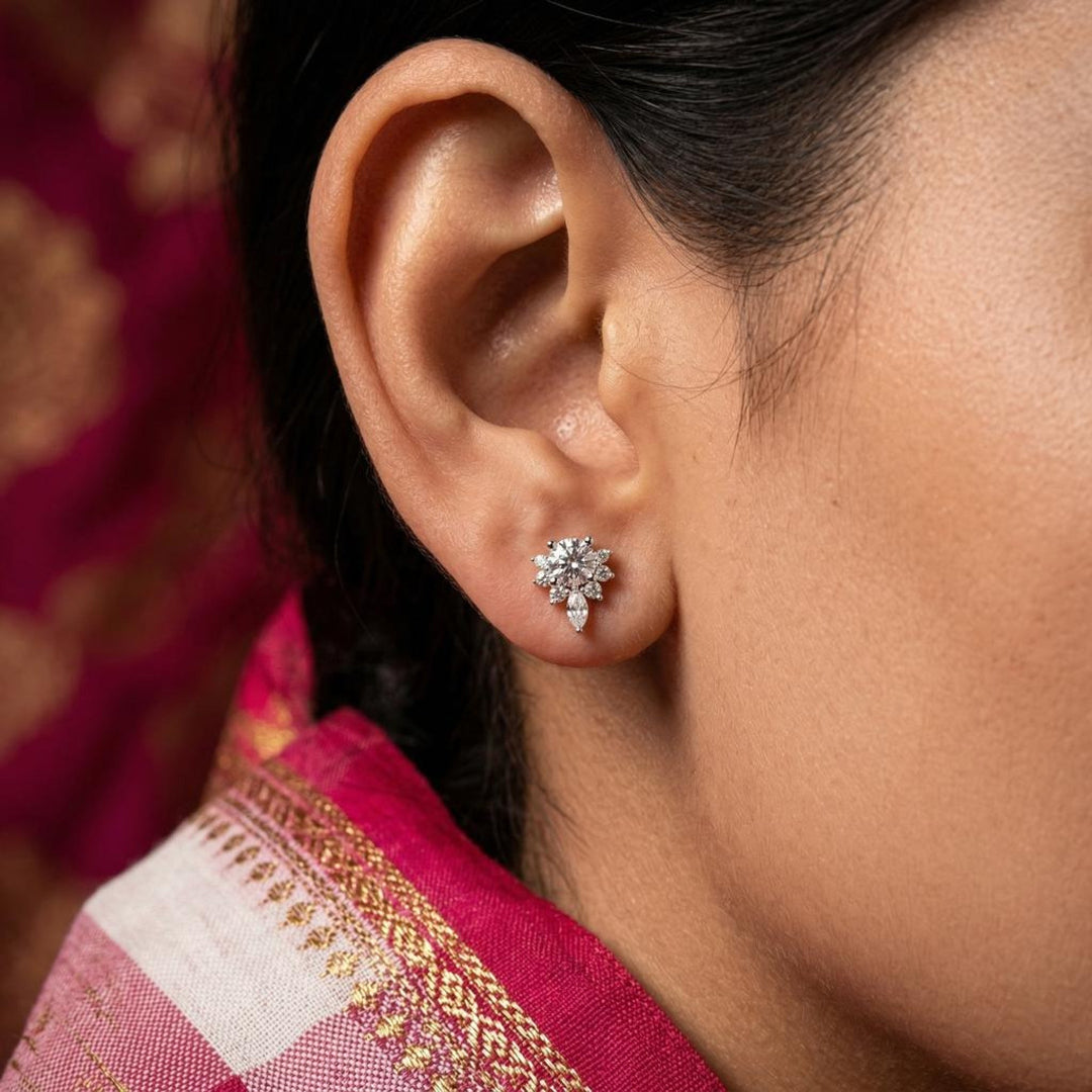 Blossom Diamond Earrings Studs