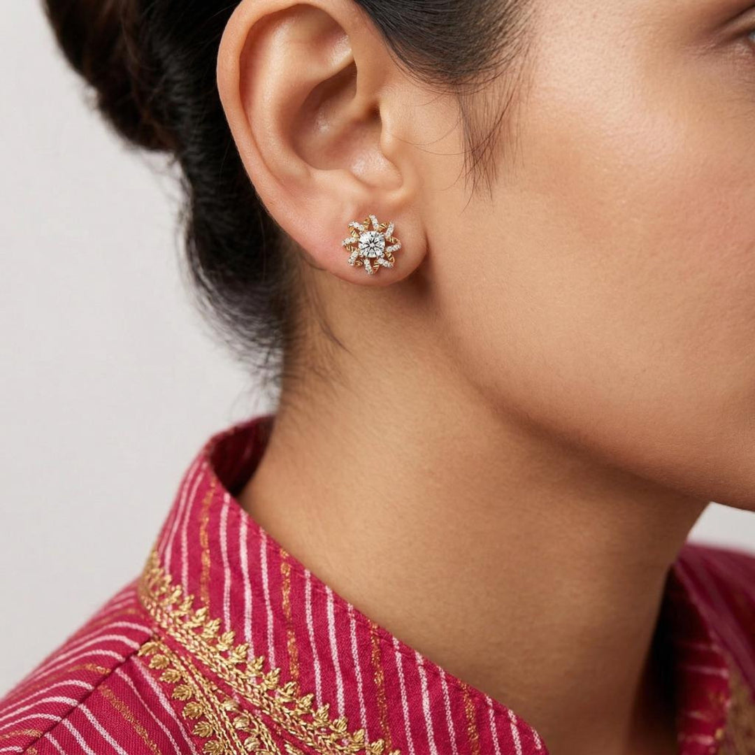 Aurelle Star Bloom Earrings