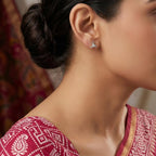 Trinity Pear Diamond Studs