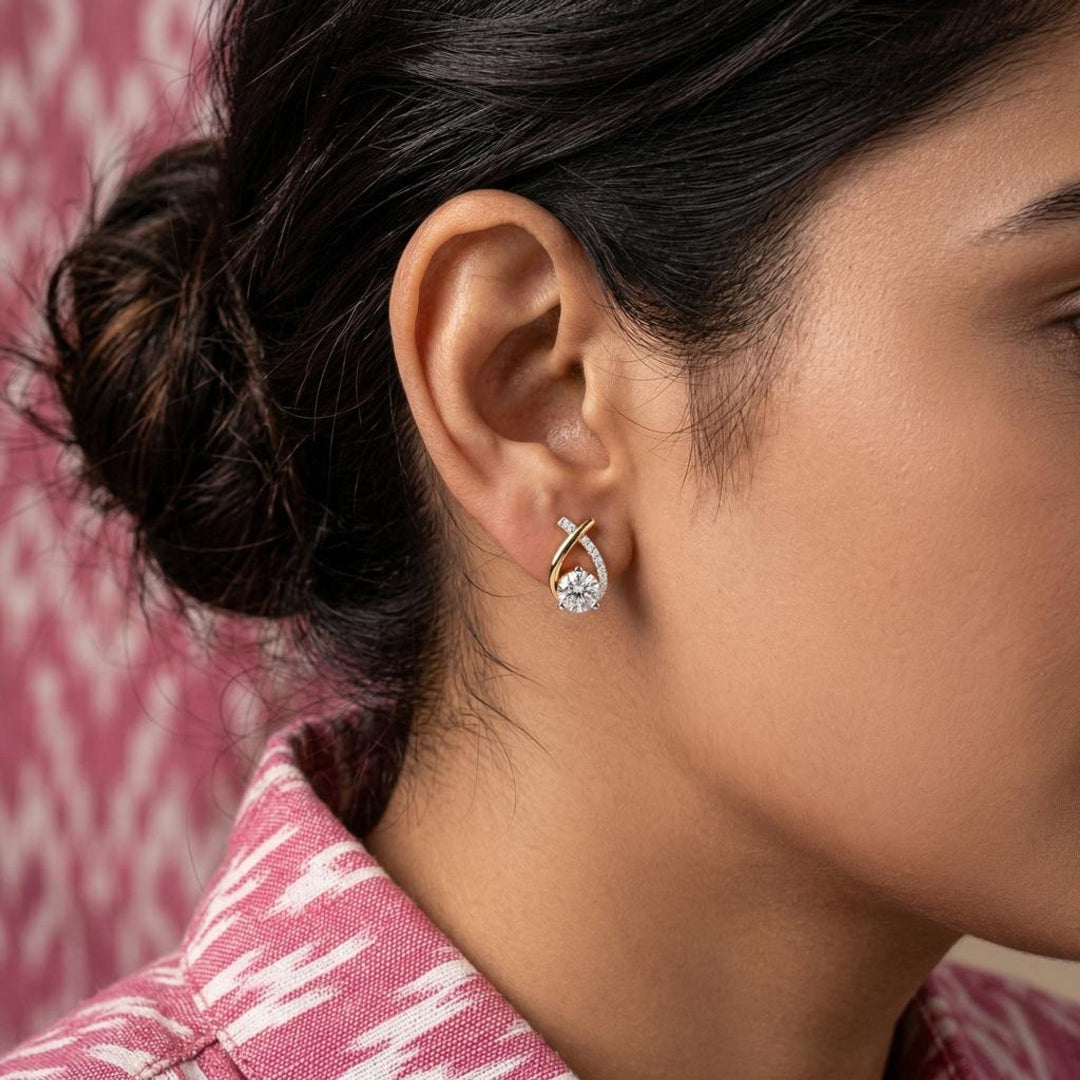 Seraphina Twist Diamond Studs