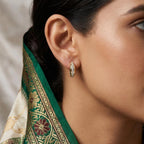 Curve Crazy Diamond Hoops