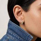 Curve Crazy Diamond Hoops